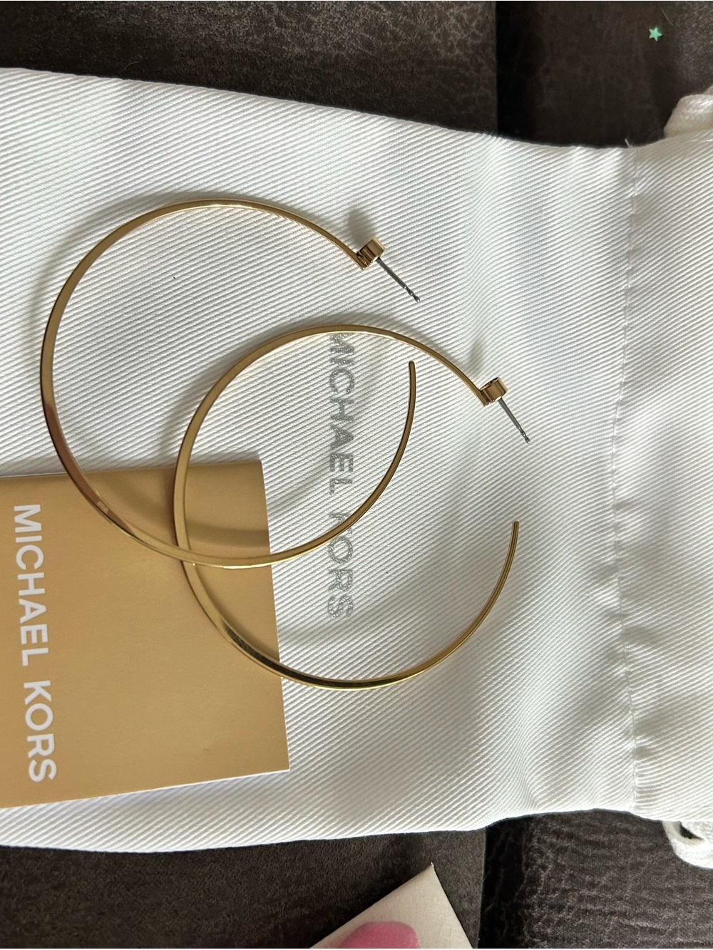 Michael Kors Gold Hoop Earrings - Classic Large Hoops